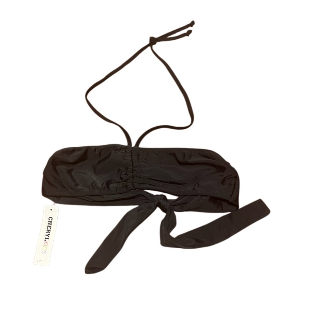 NWT CherylKids Cider Elegant Black Bikini Top